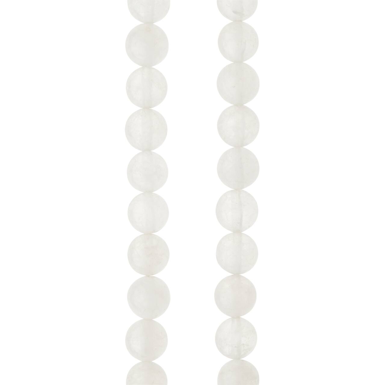 12 Pack: White Quartzite Round Beads, 8mm by Bead Landing™